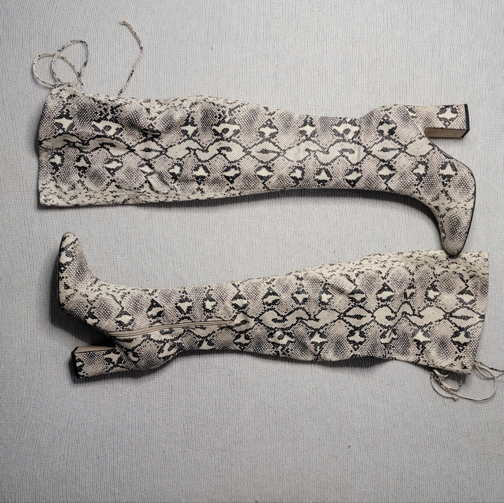 SnakeSkin OTK Boots